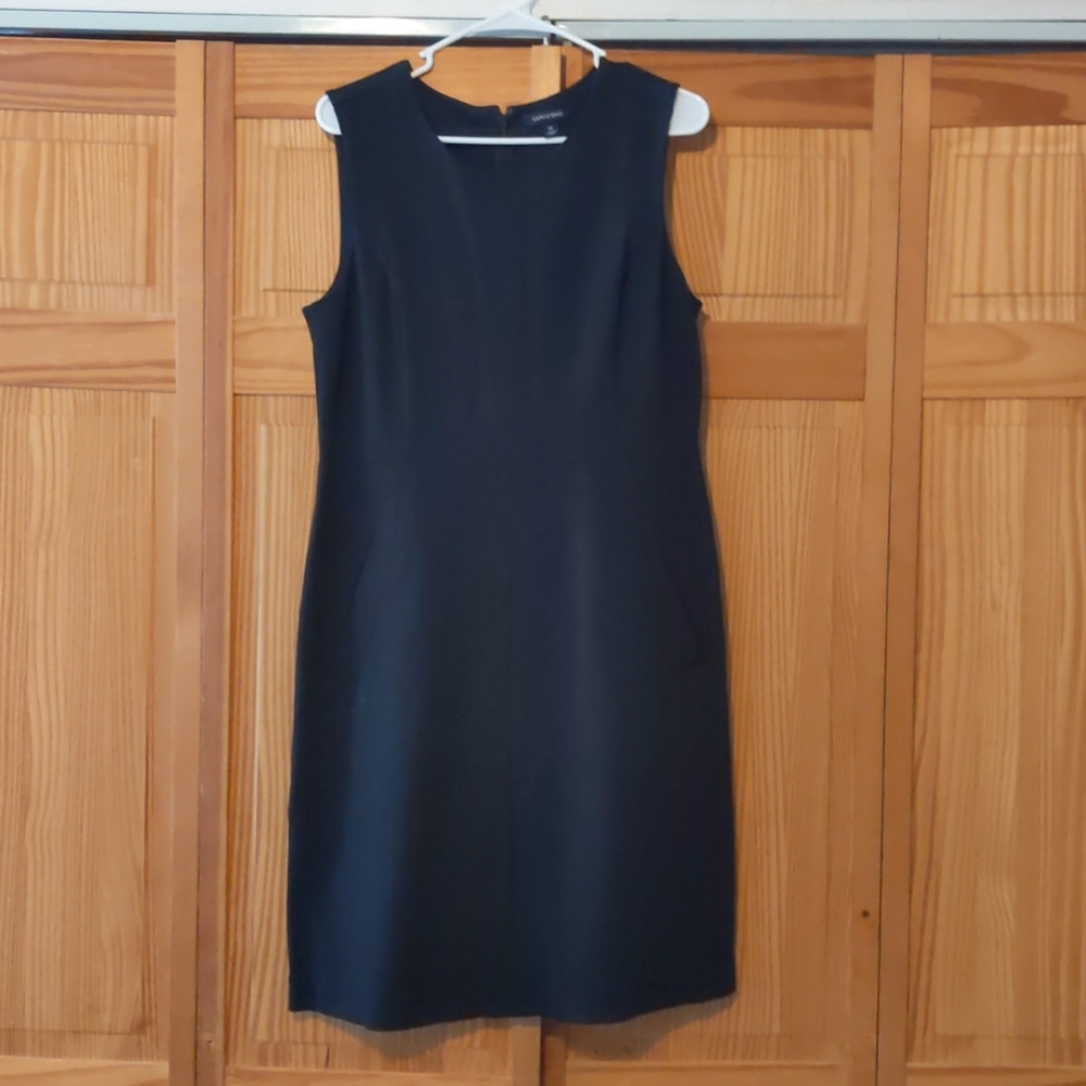 Lands End Black Sheath Dress
